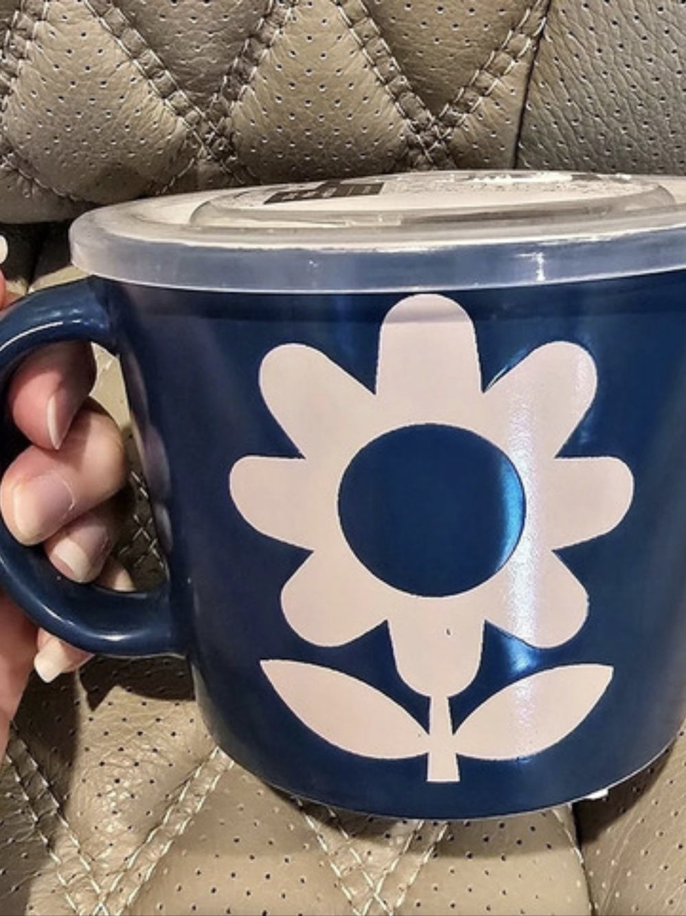 20 Oz Abode Freshness Date Mug Blue with Lid